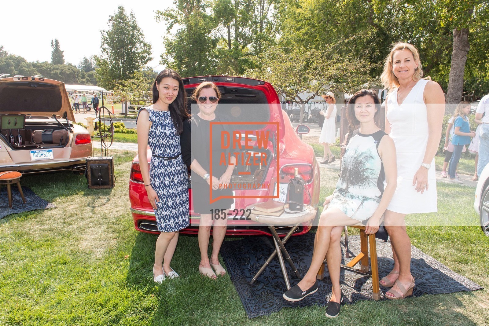 Melissa Lu, Cerri Guthrie, Lavinia Branden, Catherine Harvey, Bentley Tailgate Party Benefiting the Menlo Charity Horse Show, Menlo Circus Club, August 8th, 2015,Drew Altizer, Drew Altizer Photography, full-service agency, private events, San Francisco photographer, photographer california