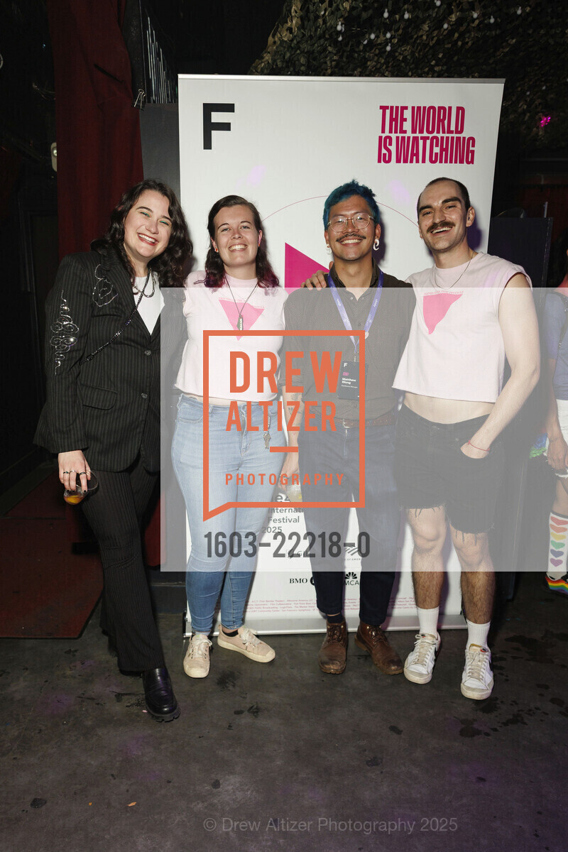 Court Ross, Emma Penny, Matthew Wong, Dash Holland, FRAMELINE49 - ASSEMBLY and Pride Kickoff Party, Oasis. 298 11th St, June 27th, 2025, Photo #1603-22218-0 Court Ross, Emma Penny, Matthew Wong, Dash Holland, Photo #1603-22218-0