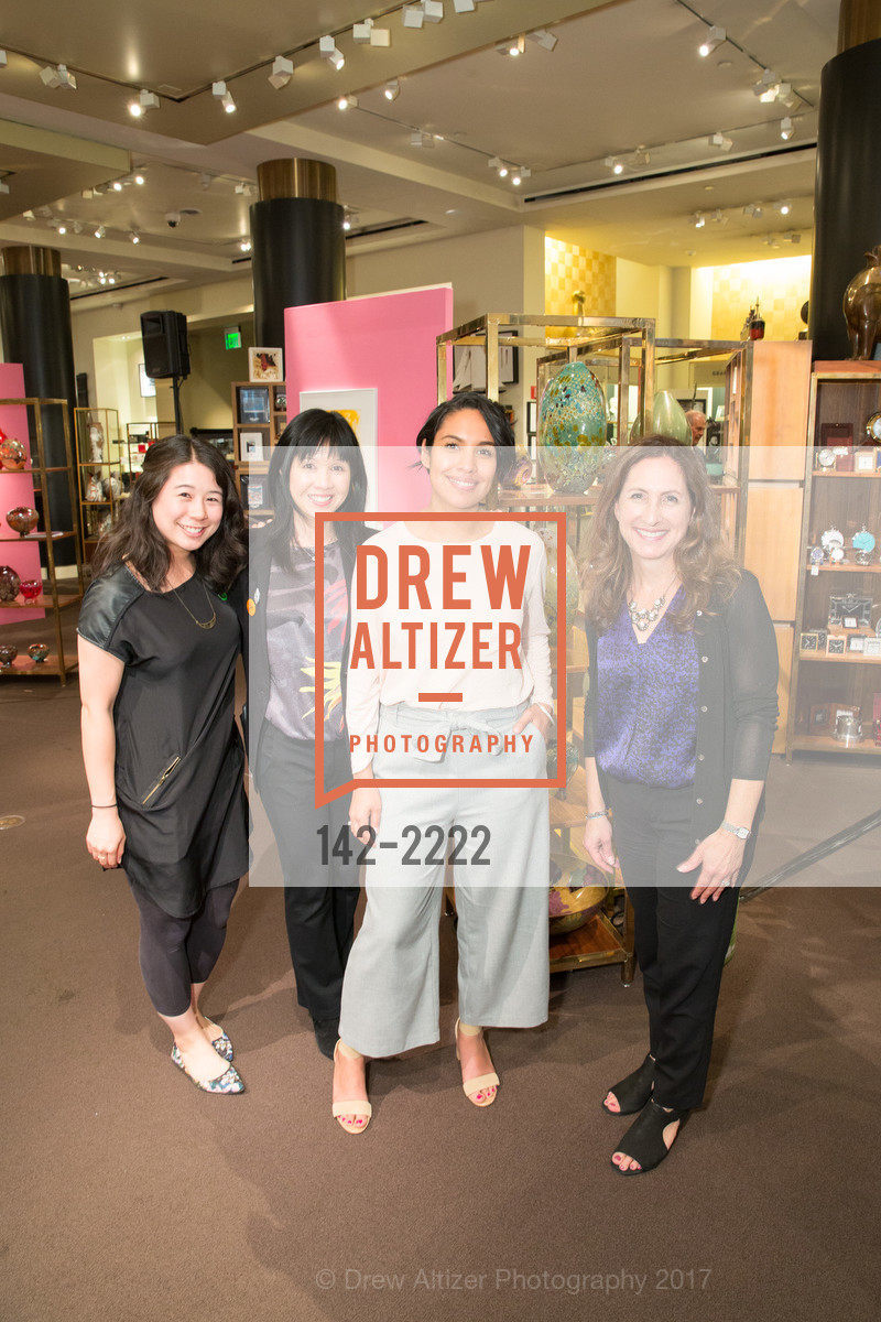 Priscilla Wong, Carrie Tsai, Arcelia Morales, Susan Quintana, Gump's Talks 2017: Summer of Love w/ Gladys P. Palmer and Phil LuanGrath, Gumps, May 17th, 2017, Photo #142-2222 Priscilla Wong, Carrie Tsai, Arcelia Morales, Susan Quintana, Photo #142-2222