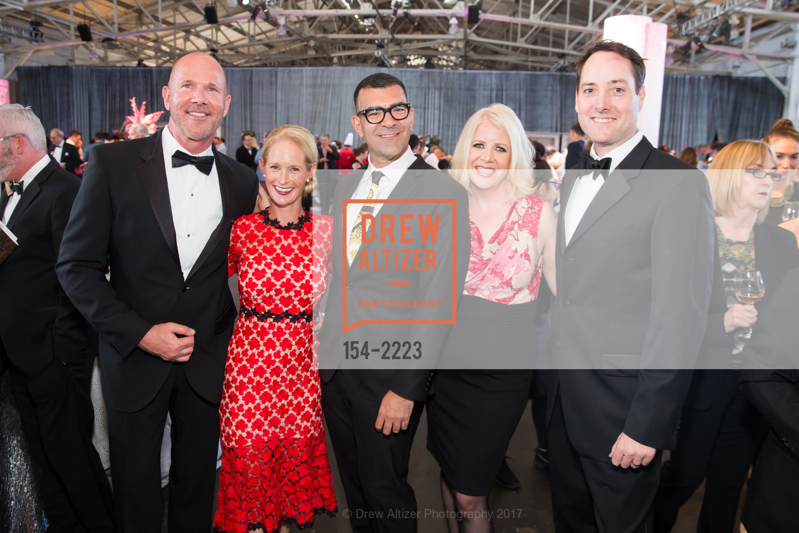Arne Boudewyn, Elizabeth Sloan, Mike Porcaro, Kristin Greene, Steve Sloan, Meals on Wheels 30th Annual Star Chefs & Vintners Gala, Fort Mason Center-Festival Pavilion. 2 Marina Blvd, May 21st, 2017, Photo #154-2223 Arne Boudewyn, Elizabeth Sloan, Mike Porcaro, Kristin Greene, Steve Sloan, Photo #154-2223