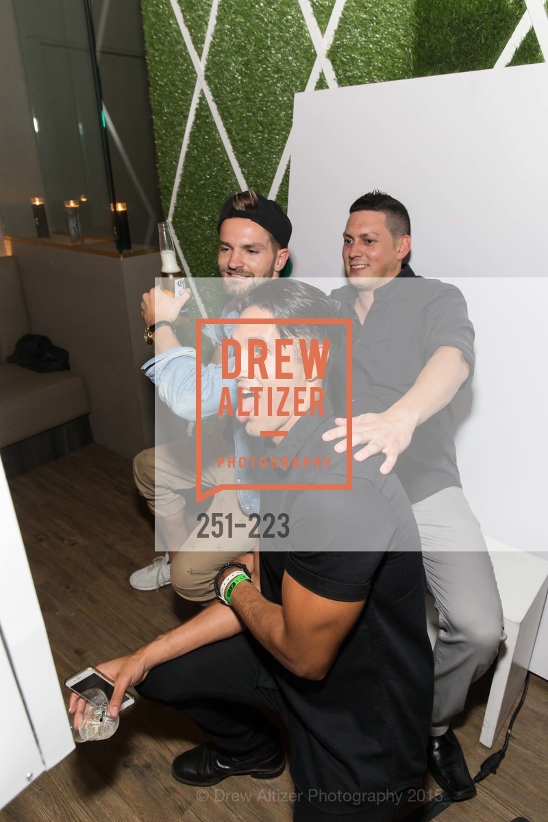 Manuel Jimenez, Spencer Peterson, David Munoz, Gucci & Vogue Dinner, 60 6th St, San Francisco. 60 6th St, San Francisco, August 8th, 2015, Photo #251-223 Manuel Jimenez, Spencer Peterson, David Munoz, Photo #251-223