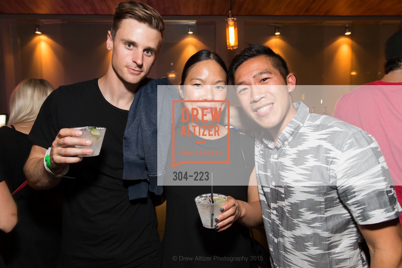 Colin Drenzer, Jen Szeto, Edward Cheung, Gucci & Vogue Dinner, 60 6th St, San Francisco. 60 6th St, San Francisco, August 8th, 2015, Photo #304-223 Colin Drenzer, Jen Szeto, Edward Cheung, Photo #304-223
