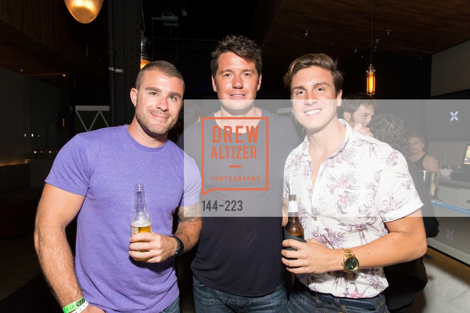Keogh Visconti, Mark Boustouler, Blake Young, Gucci & Vogue Dinner, 60 6th St, San Francisco. 60 6th St, San Francisco, August 8th, 2015, Photo #144-223 Keogh Visconti, Mark Boustouler, Blake Young, Photo #144-223