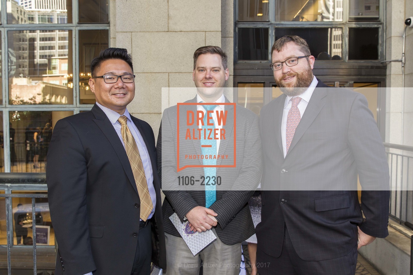 Angelito Reyes, Chris Kraker David Byrd, On Lok Celebrates! 2017, Bently Reserve. 301 Battery St., San Francisco, CA 94111, May 19th, 2017, Photo #1106-2230 Angelito Reyes, Chris Kraker David Byrd, Photo #1106-2230
