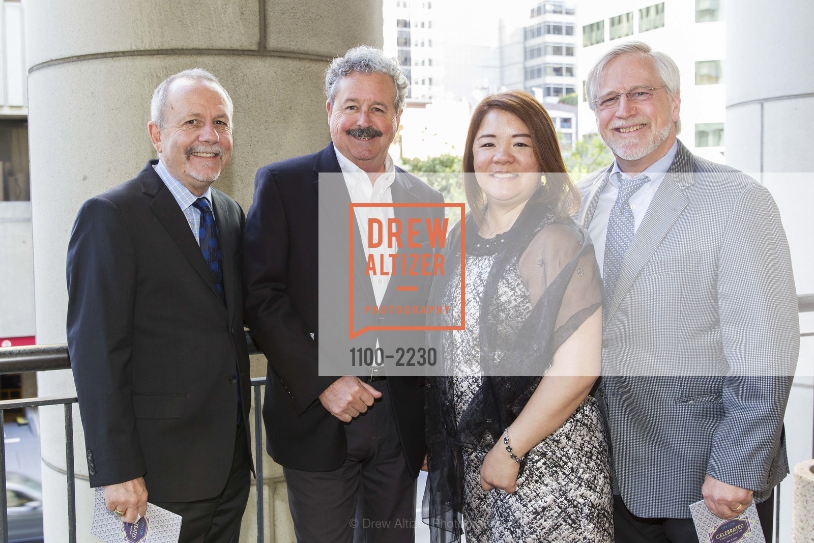 David Nolan, Mike Neumann, Grace Li, Jack Gardner, On Lok Celebrates! 2017, Bently Reserve. 301 Battery St., San Francisco, CA 94111, May 19th, 2017, Photo #1100-2230 David Nolan, Mike Neumann, Grace Li, Jack Gardner, Photo #1100-2230