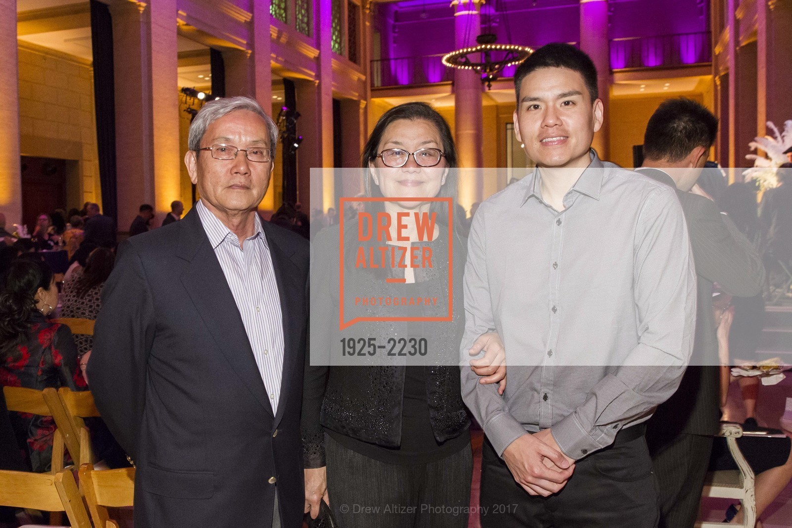 Albert Tam, Connie Tam, Tommy Tam, On Lok Celebrates! 2017, Bently Reserve. 301 Battery St., San Francisco, CA 94111, May 19th, 2017, Photo #1925-2230 Albert Tam, Connie Tam, Tommy Tam, Photo #1925-2230