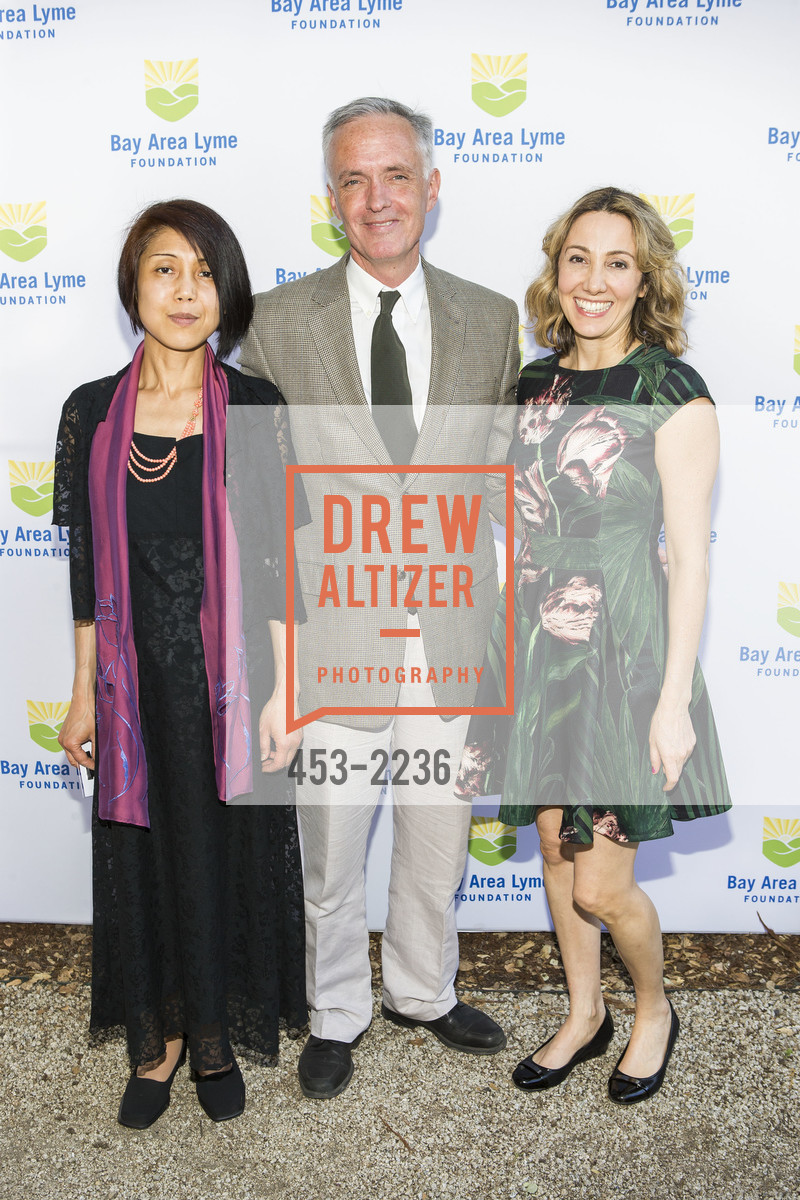 Yuko Nakajima, Jim Collins, Pardis Sabeti, LymeAid 2017, Private Residence, May 21st, 2017, Photo #453-2236 Yuko Nakajima, Jim Collins, Pardis Sabeti, Photo #453-2236