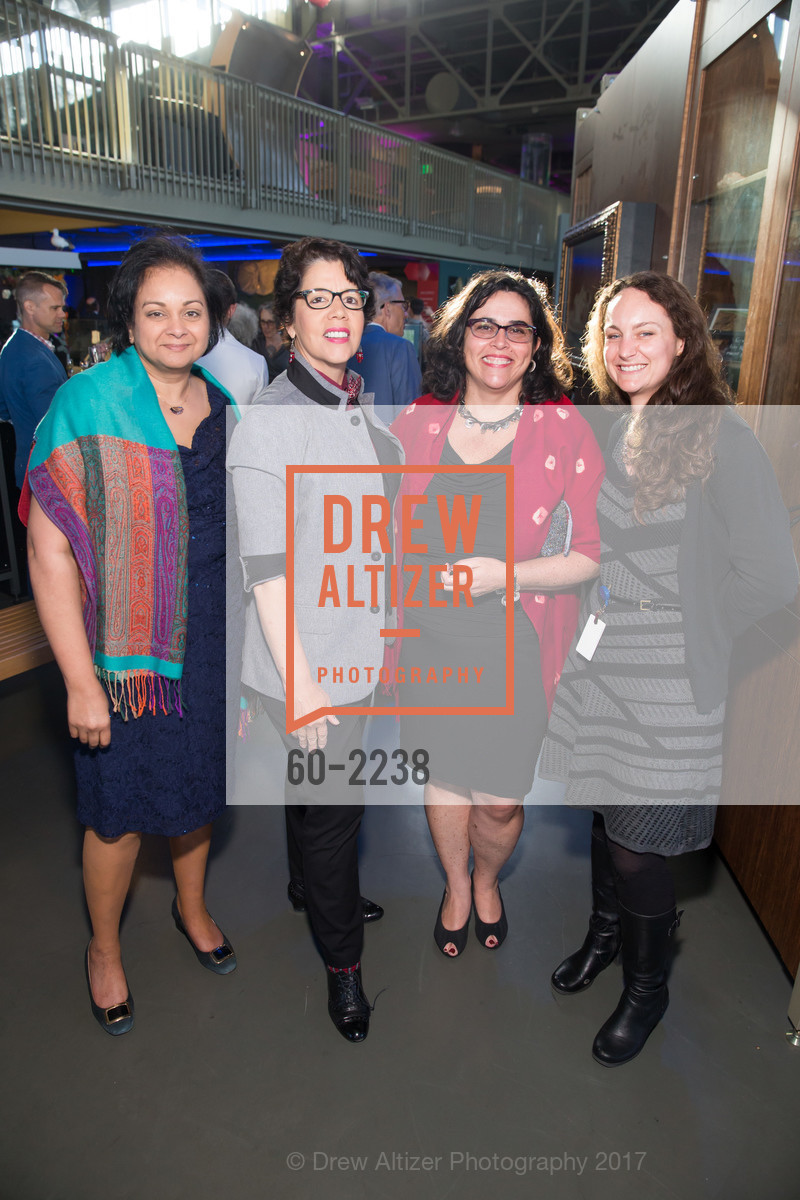 Penela Rao, Deborah Perez, Marina Campos, Jennifer Rea, Party at the Piers Exploratorium Spring Gala: Phenomenal, Exploratorium. Pier 15, San Francisco CA 94111, May 17th, 2017, Photo #60-2238 Penela Rao, Deborah Perez, Marina Campos, Jennifer Rea, Photo #60-2238