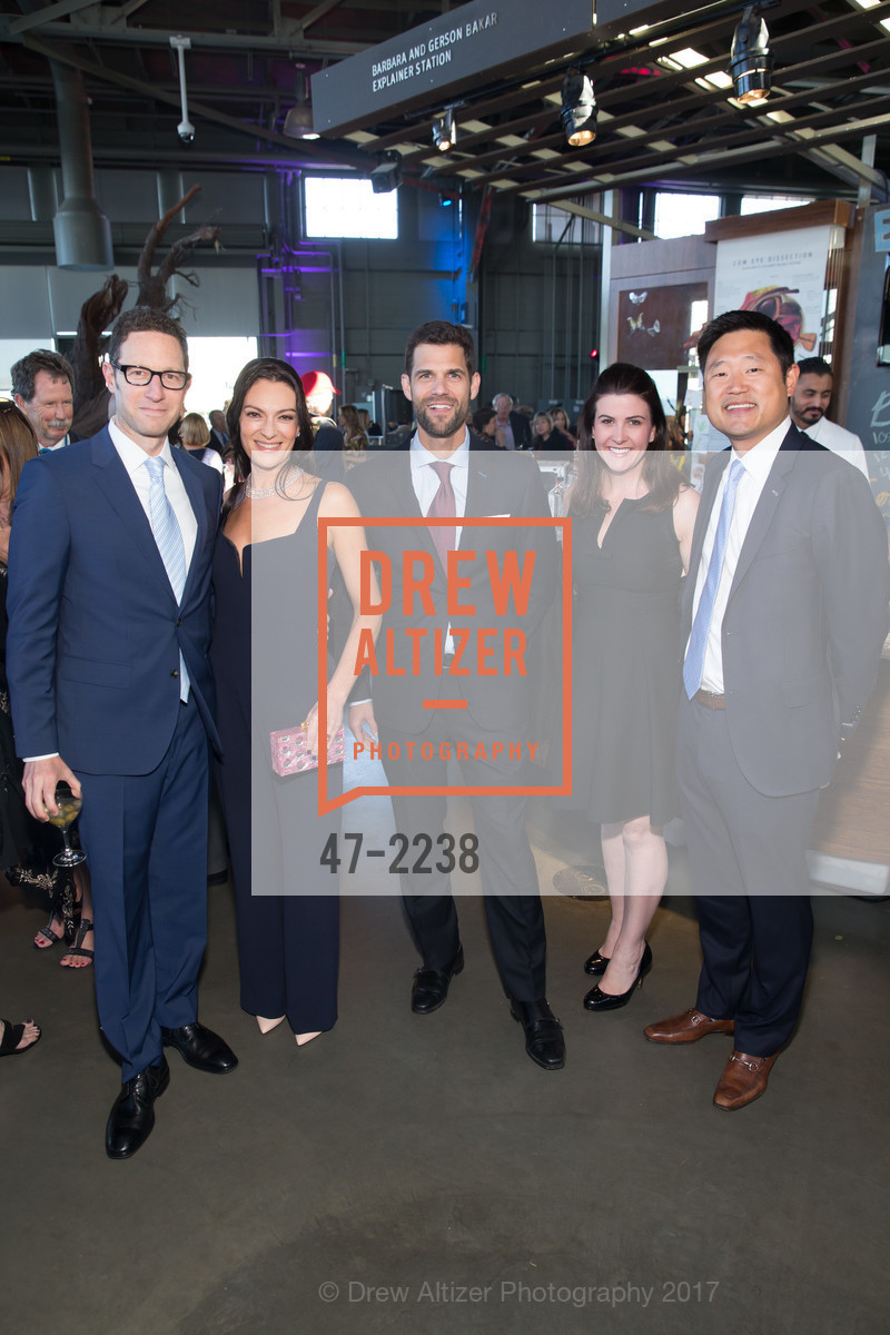 Josh Olshansky, Laurie Olshansky, Brian Krim, Jillian Chou, David Chou, Party at the Piers Exploratorium Spring Gala: Phenomenal, Exploratorium. Pier 15, San Francisco CA 94111, May 17th, 2017, Photo #47-2238 Josh Olshansky, Laurie Olshansky, Brian Krim, Jillian Chou, David Chou, Photo #47-2238