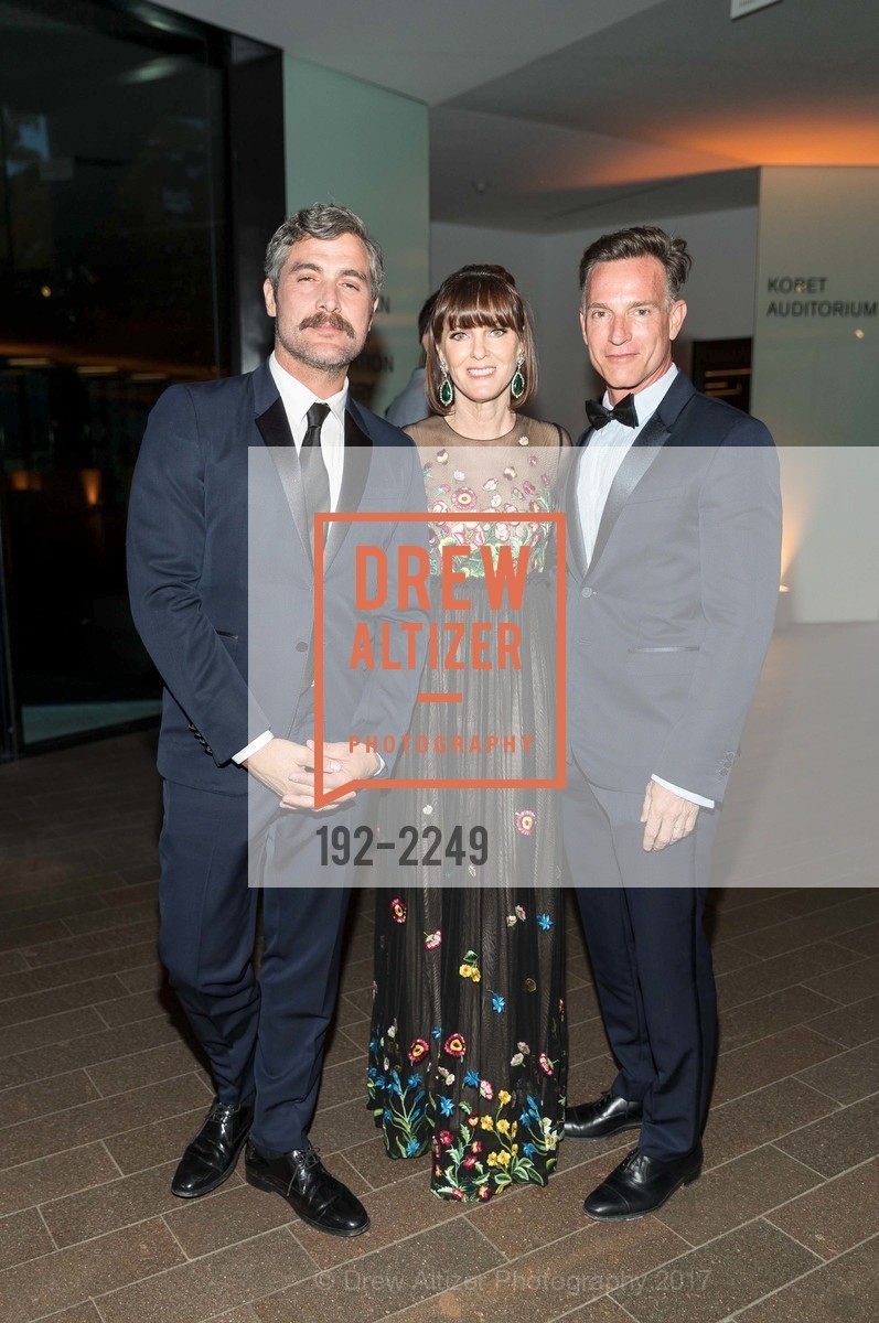 Douglas Friedman, Allison Speer, George Kolasa, Spring Gala at the de Young Museum, de Young Museum. 50 Hagiwara Tea Garden Dr, May 20th, 2017, Photo #192-2249 Douglas Friedman, Allison Speer, George Kolasa, Photo #192-2249