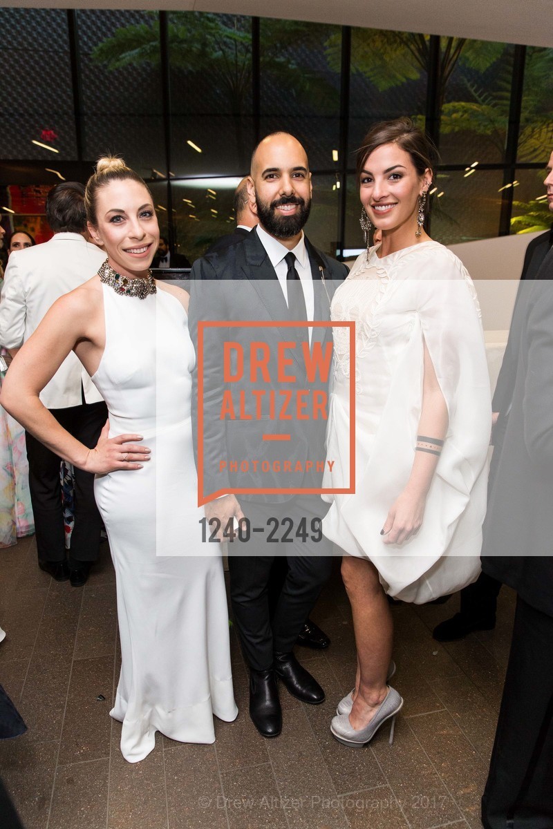 Cassidy Mehlman, Jorge Salazar, Chelsea Boudouris, Spring Gala at the de Young Museum, de Young Museum. 50 Hagiwara Tea Garden Dr, May 20th, 2017, Photo #1240-2249 Cassidy Mehlman, Jorge Salazar, Chelsea Boudouris, Photo #1240-2249
