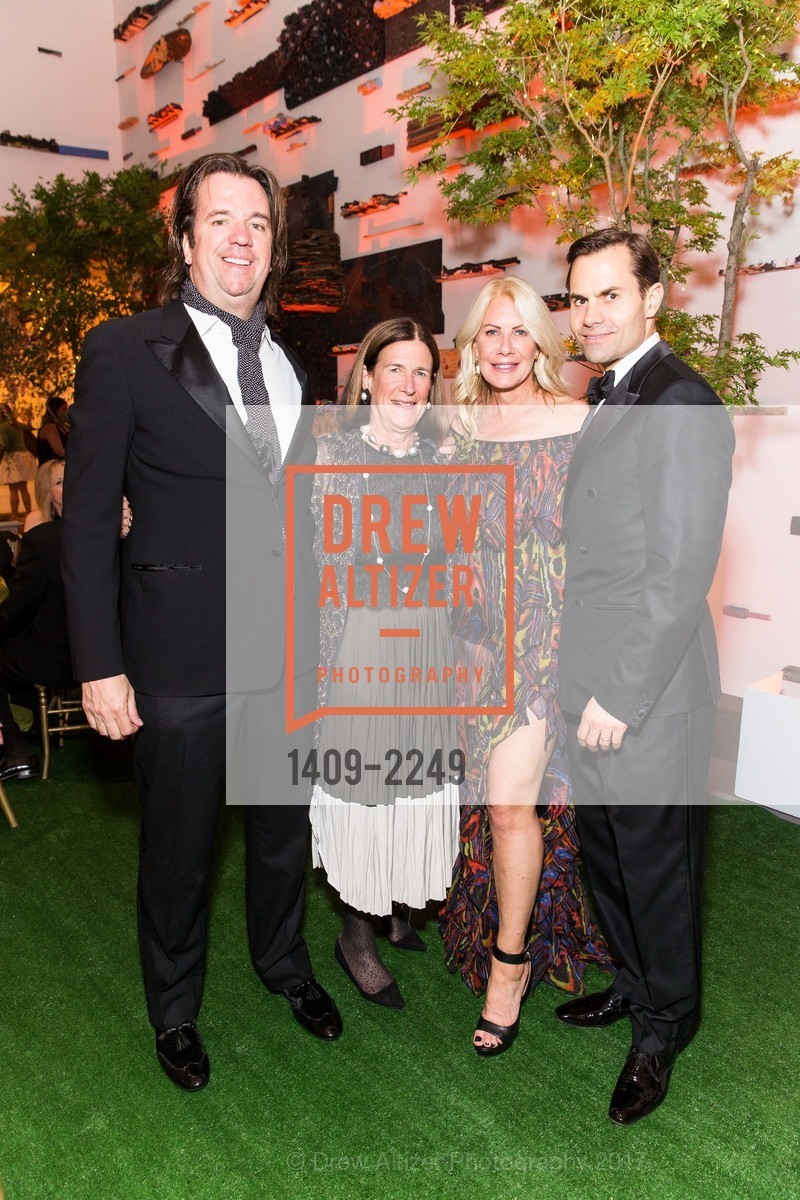 Karl Peterson, Ellanor Notides, Holly Peterson, Brook Hazelton, Spring Gala at the de Young Museum, de Young Museum. 50 Hagiwara Tea Garden Dr, May 20th, 2017, Photo #1409-2249 Karl Peterson, Ellanor Notides, Holly Peterson, Brook Hazelton, Photo #1409-2249
