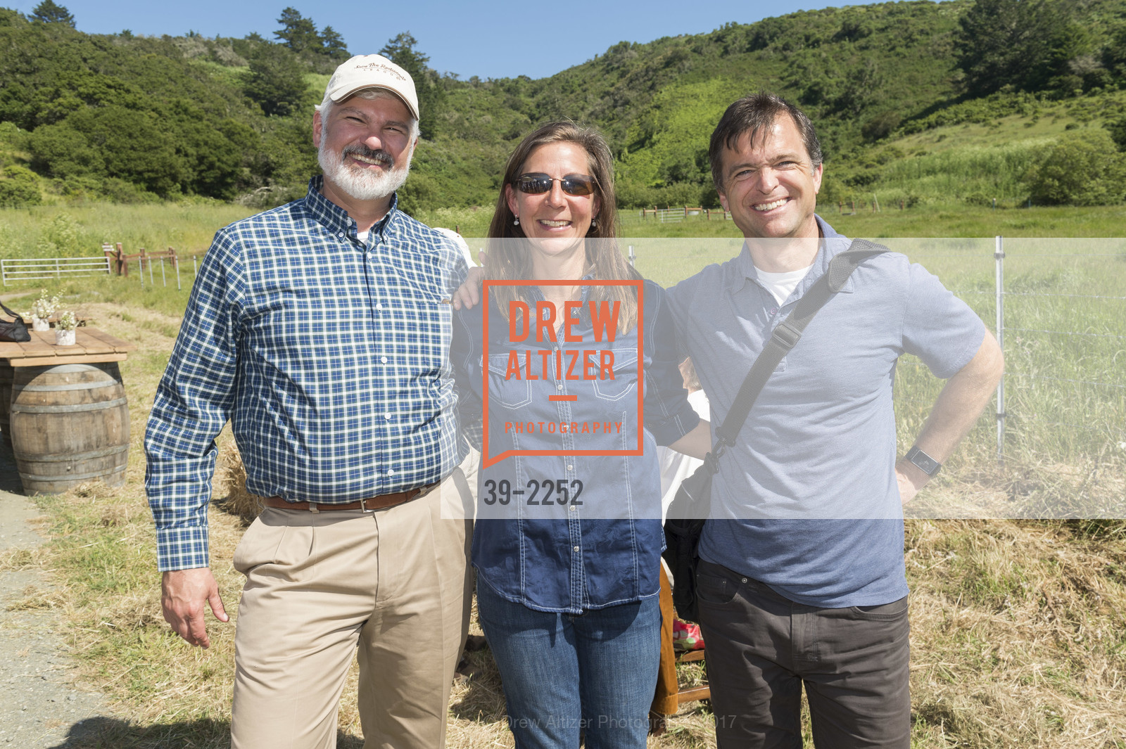 Paul Ringgold, Wendy Millet, Sam Hodder, Save the Redwoods League Canopy Club Annual Dinner 2017, TomKat Ranch, May 20th, 2017, Photo #39-2252 Paul Ringgold, Wendy Millet, Sam Hodder, Photo #39-2252