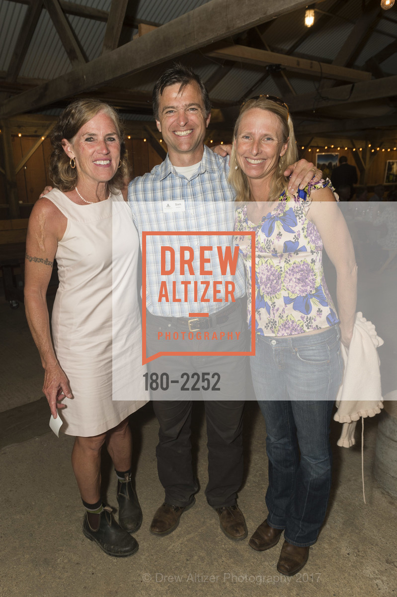 Kat Taylor, Sam Hodder, Kendra Hodder, Save the Redwoods League Canopy Club Annual Dinner 2017, TomKat Ranch, May 20th, 2017, Photo #180-2252 Kat Taylor, Sam Hodder, Kendra Hodder, Photo #180-2252