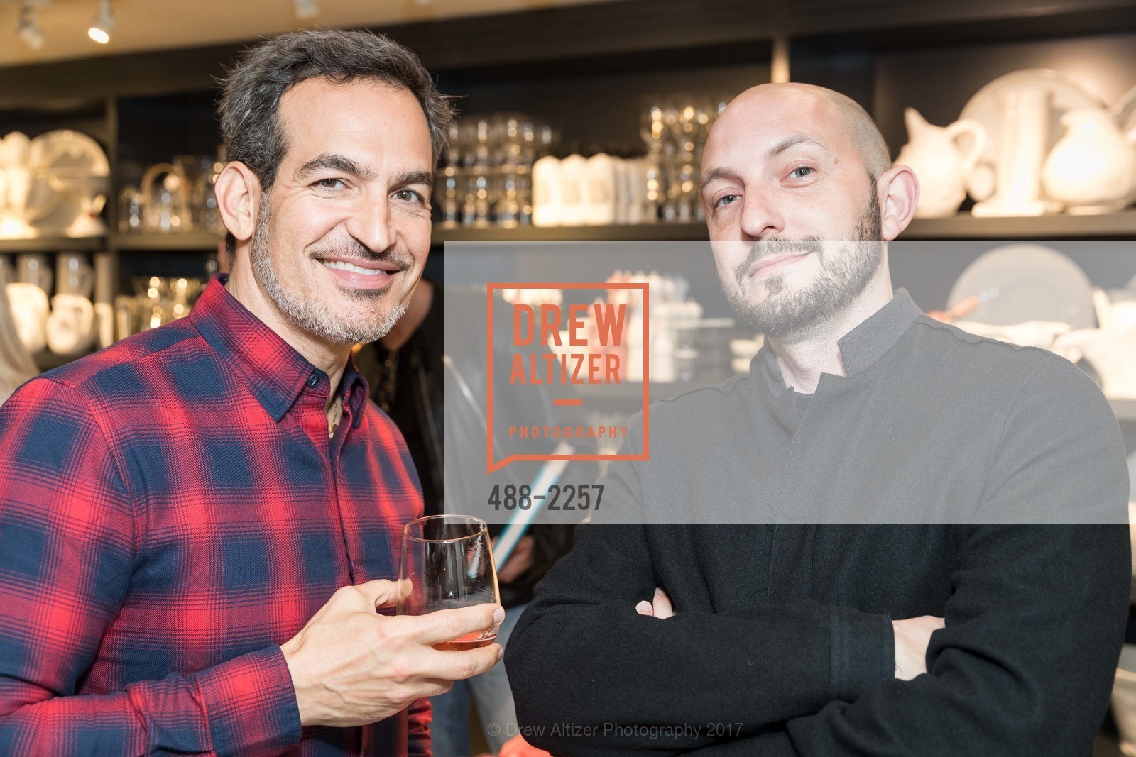 Matthew Betmaleck, Joseph Akel, Hudson Grace Book Signing - Nick Voulgaris III and Douglas Friedman "The Seadside House: Living on the Water", Hudson Grace. 3350 Sacramento Street, May 22nd, 2017, Photo #488-2257 Matthew Betmaleck, Joseph Akel, Photo #488-2257