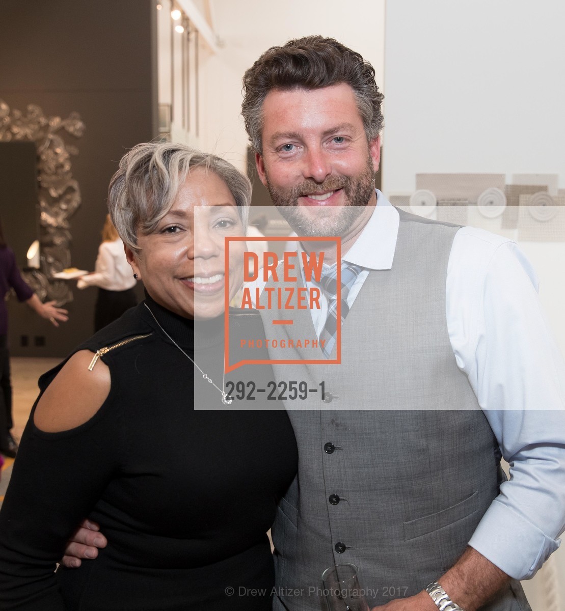 Deborah Jackson, Dominick Magnani, Fashion Fights Arthritis Launch Party, DZine Gallery. 128 Utah St. San Francisco, California, May 24th, 2017, Photo #292-2259-1 Deborah Jackson, Dominick Magnani, Photo #292-2259-1