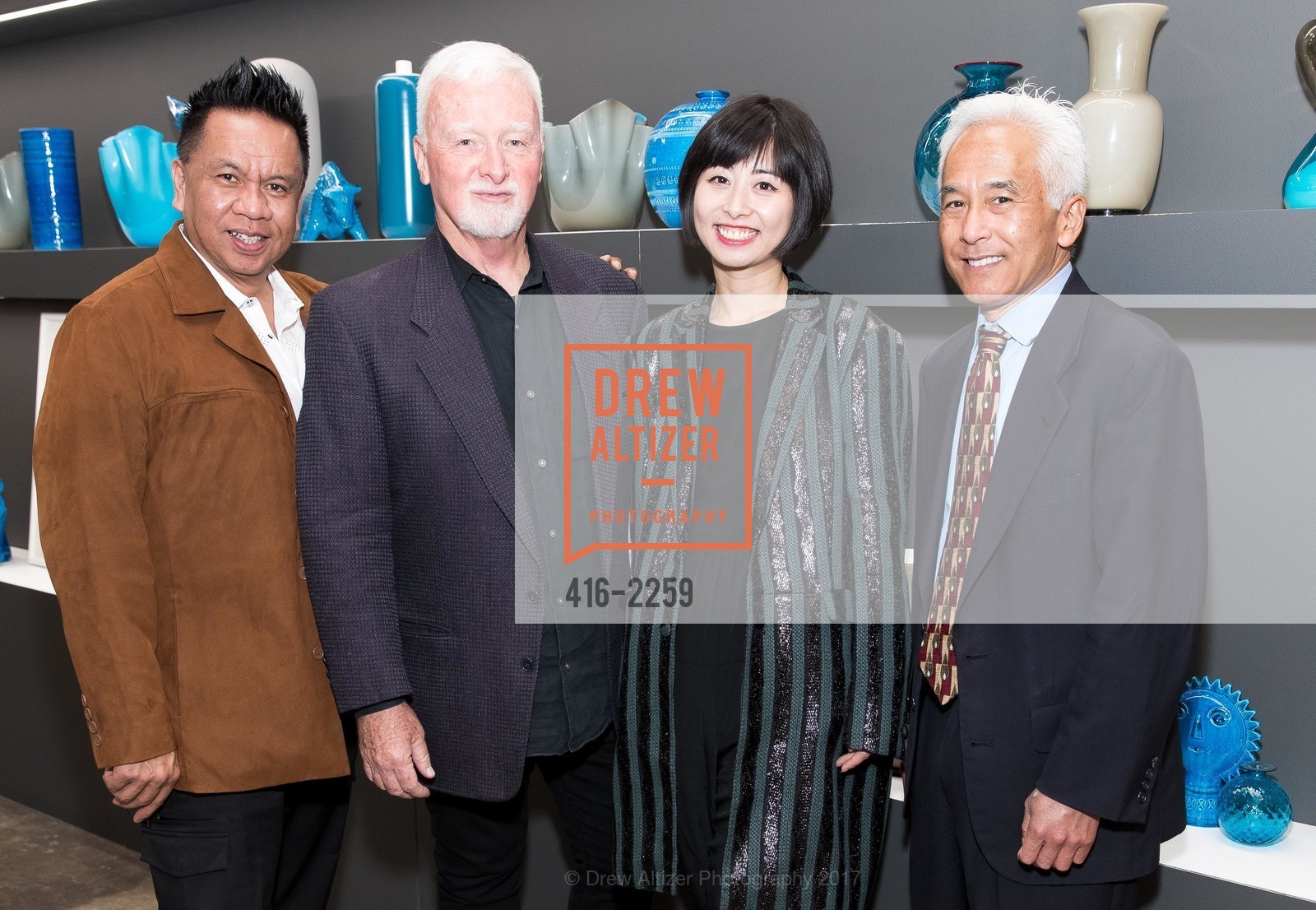 Eddie Cotillon, Sam Lefwich, Yuka Uehara, Richard Okiuye, Fashion Fights Arthritis Launch Party, DZine Gallery. 128 Utah St. San Francisco, California, May 24th, 2017, Photo #416-2259 Eddie Cotillon, Sam Lefwich, Yuka Uehara, Richard Okiuye, Photo #416-2259