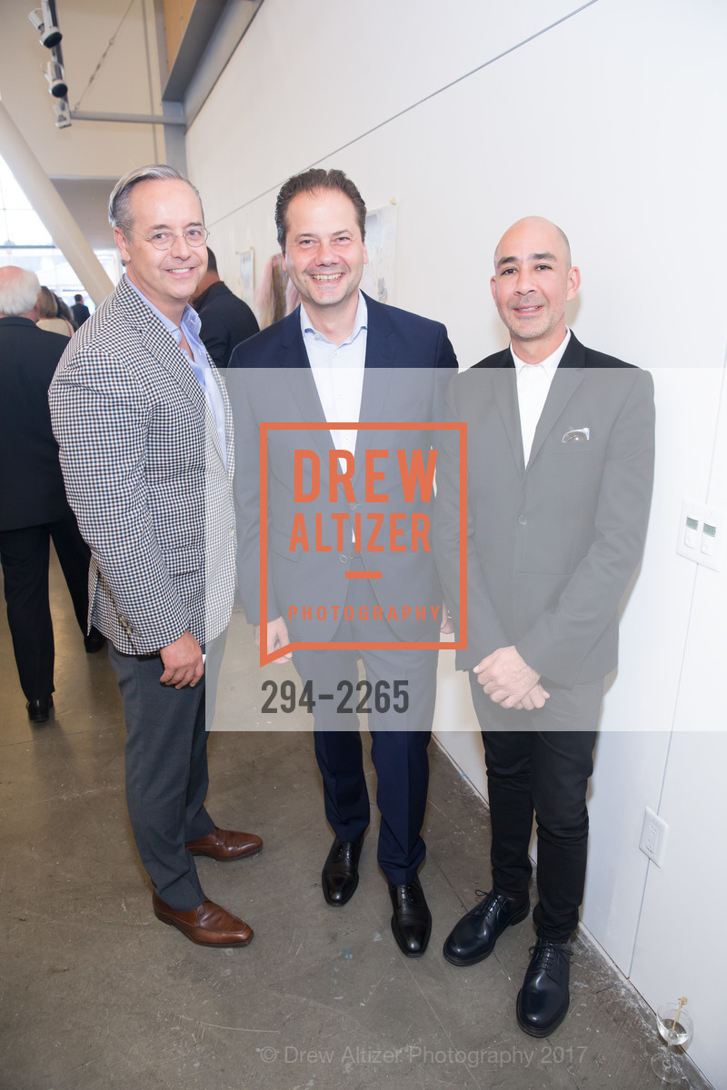 Douglas Durkin, Max Hollein, Adrian Rosenfeld, CCA Gala honoring David Kelley, San Francisco, April 11th, 2018, Photo #294-2265 Douglas Durkin, Max Hollein, Adrian Rosenfeld, Photo #294-2265