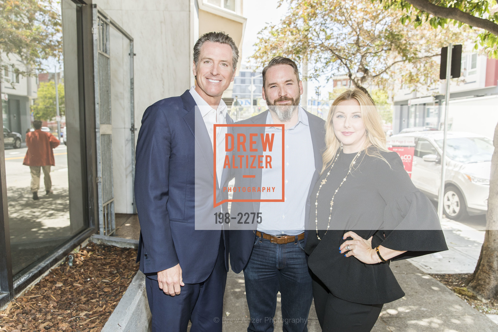 Gavin Newsom, Mike Harden, Shauna Harden, Photo #198-2275