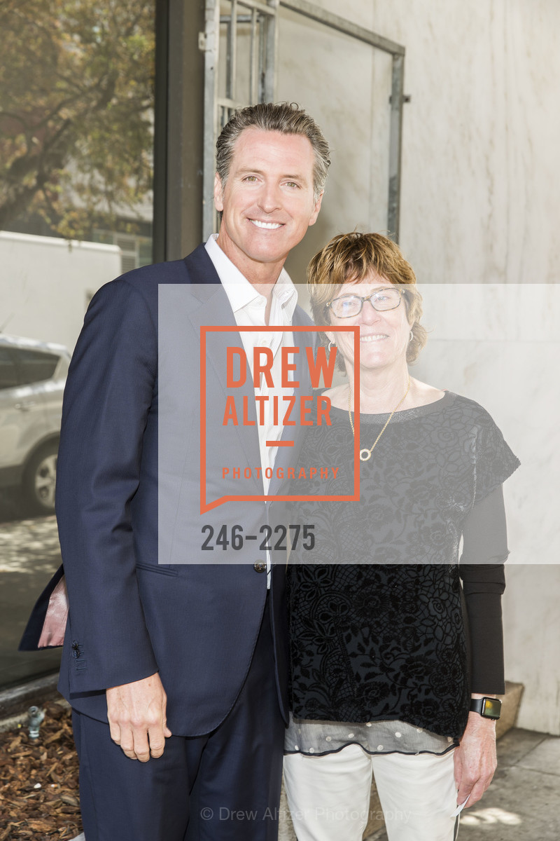 Gavin Newsom with Constance Finley