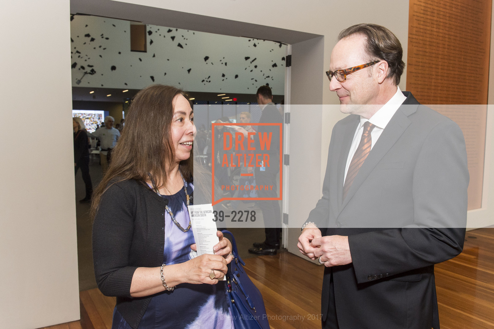 Lisa Nunez Hancock, Timothy Anglin Burgard, Revelations Donor Reception at the de Young, de Young Museum, June 2nd, 2017, Photo #39-2278 Lisa Nunez Hancock, Timothy Anglin Burgard, Photo #39-2278