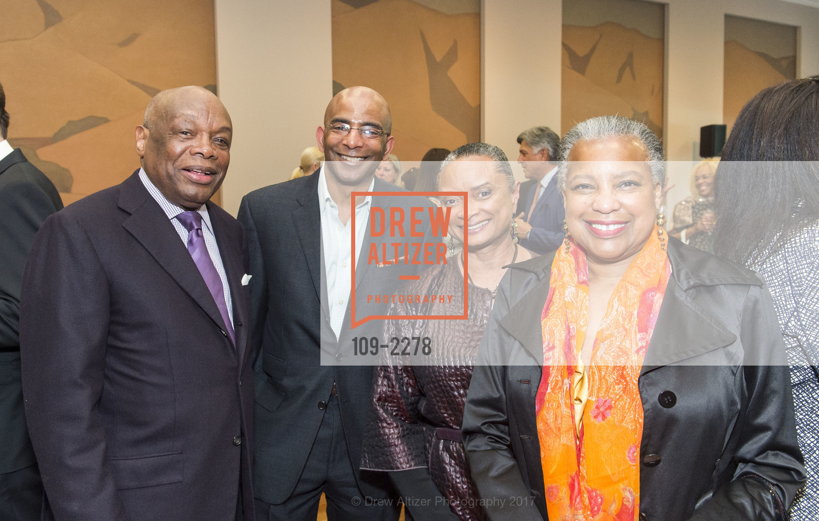 Willie Brown, Steve Bowdry, Angelique Tompkins, Francee Covington, Revelations Donor Reception at the de Young, de Young Museum, June 2nd, 2017, Photo #109-2278 Willie Brown, Steve Bowdry, Angelique Tompkins, Francee Covington, Photo #109-2278