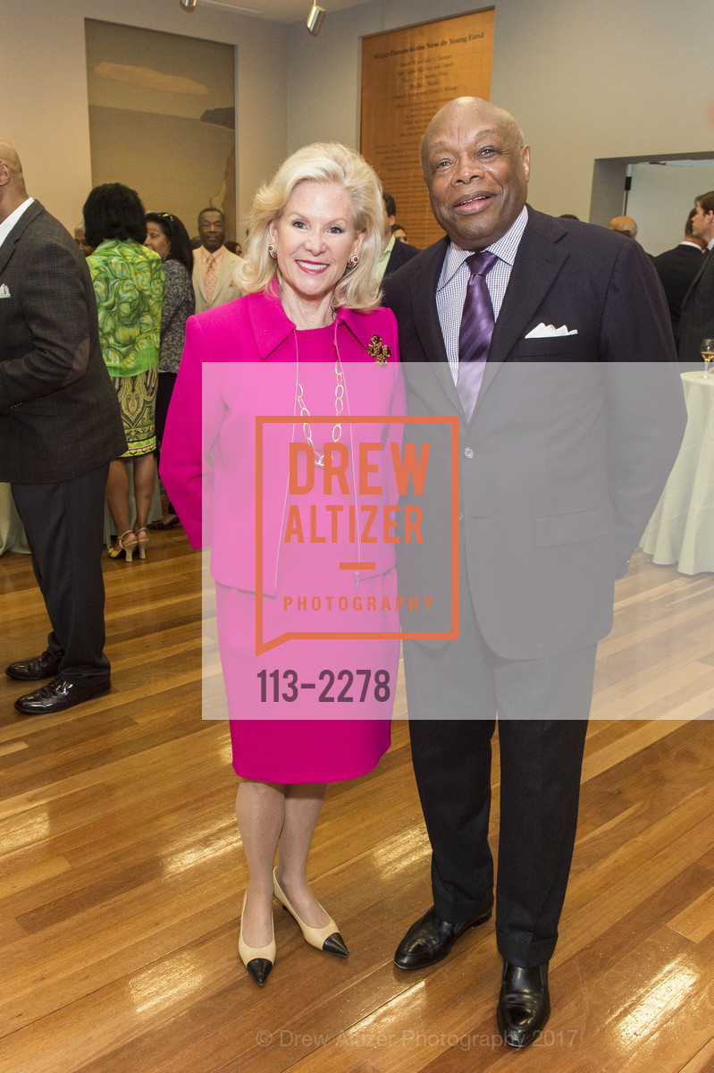 Dede Wilsey, Willie Brown, Revelations Donor Reception at the de Young, de Young Museum, June 2nd, 2017, Photo #113-2278 Dede Wilsey, Willie Brown, Photo #113-2278