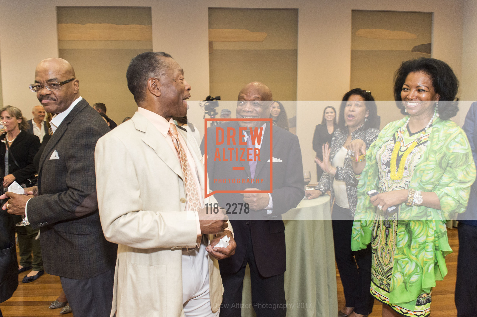 Otis Watson, Leon Monroe, Willie Brown, Denise Bradley Tyson, Revelations Donor Reception at the de Young, de Young Museum, June 2nd, 2017, Photo #118-2278 Otis Watson, Leon Monroe, Willie Brown, Denise Bradley Tyson, Photo #118-2278