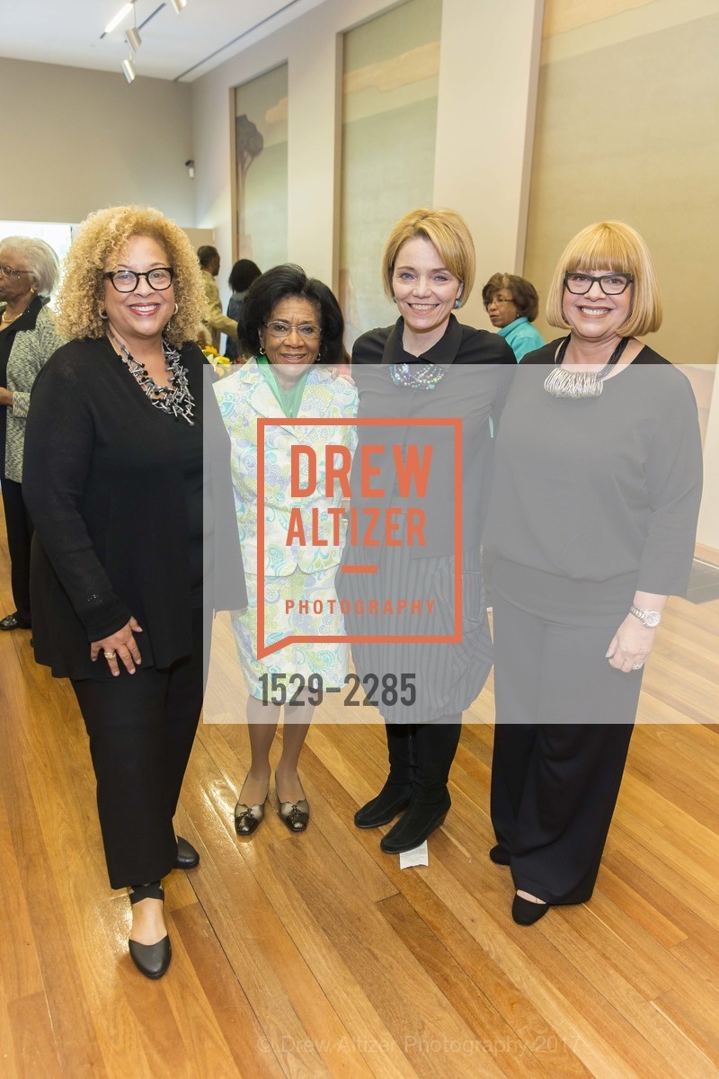Sharon Bell, Belva Davis, Sheila Pressley, Karen Francois, 'Revelations' Reception Hosted by LINKS, de Young Museum, June 3rd, 2017, Photo #1529-2285 Sharon Bell, Belva Davis, Sheila Pressley, Karen Francois, Photo #1529-2285