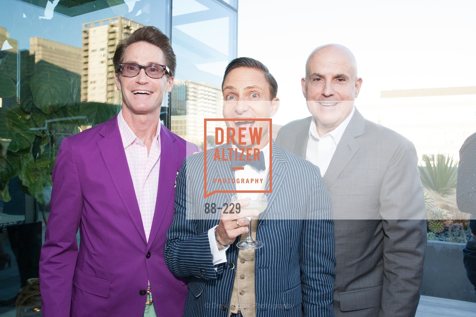 Ted Hiscox, Ken Fulk, Larry Block, Ken Fulk Collection Arrival Party At The Battery, Battery. 717 Battery St, August 12th, 2015,Drew Altizer, Drew Altizer Photography, full-service agency, private events, San Francisco photographer, photographer california