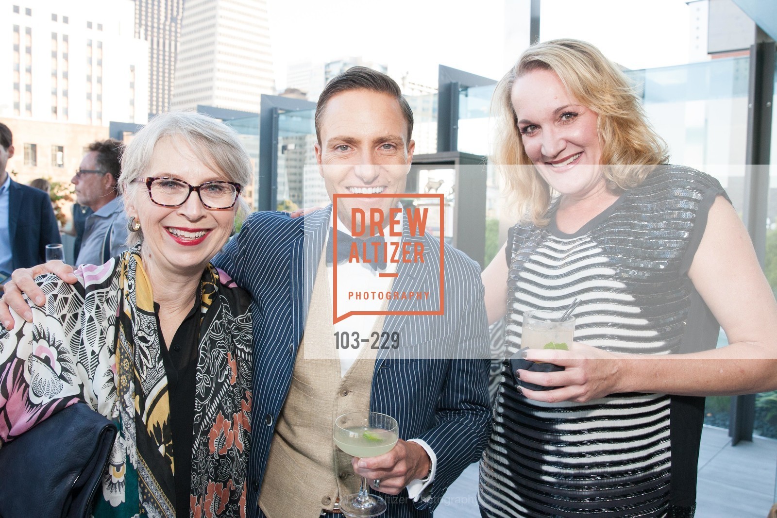 Sandra Reichman, Ken Fulk, Susie Johnson, Ken Fulk Collection Arrival Party At The Battery, Battery. 717 Battery St, August 12th, 2015,Drew Altizer, Drew Altizer Photography, full-service event agency, private events, San Francisco photographer, photographer California