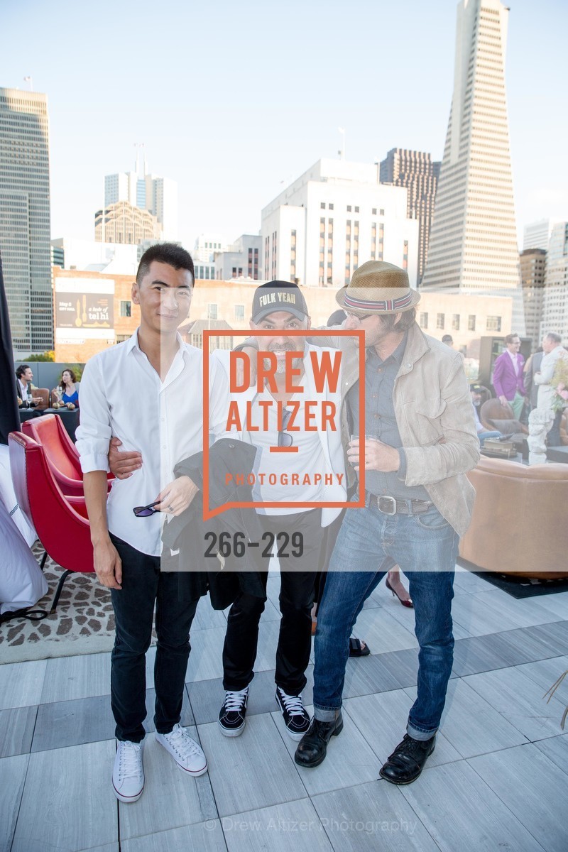 Thomas Liu, Kourosh Shah, David Bina, Gucci & Vogue Dinner, Battery. Battery, . 717 Battery St, Photo #266-229 Thomas Liu, Kourosh Shah, David Bina, Photo #266-229