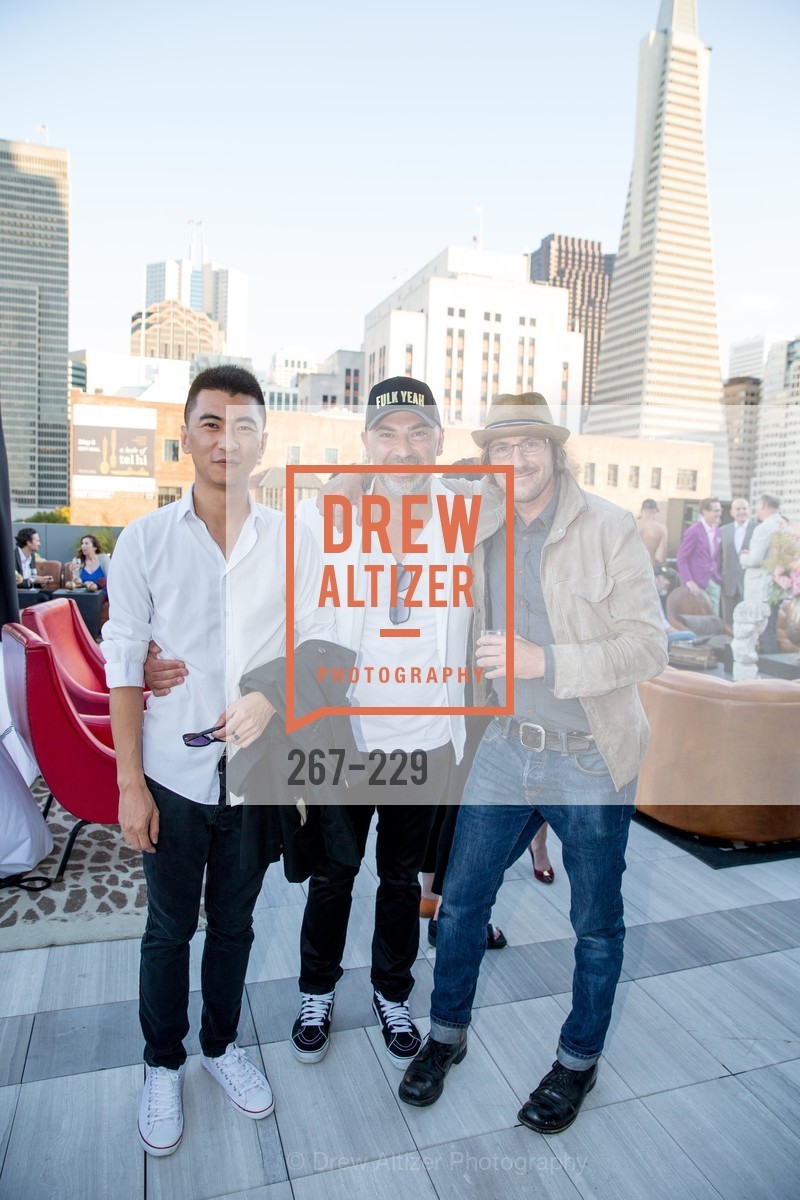 Thomas Liu, Kourosh Shah, David Bina, Ken Fulk Collection Arrival Party At The Battery, Battery. 717 Battery St, August 12th, 2015,Drew Altizer, Drew Altizer Photography, full-service agency, private events, San Francisco photographer, photographer california