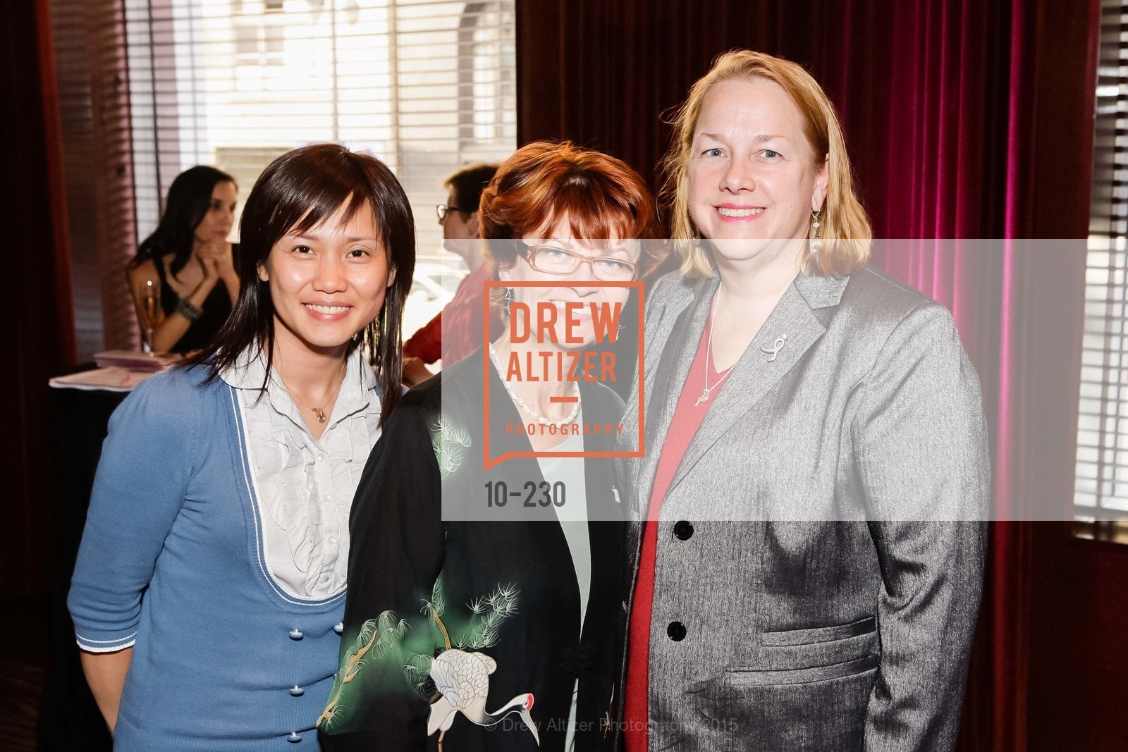 Maria Chang, Tamsin Kendall, Anita Britt, Gucci & Vogue Dinner, Clift, Velvet Room. Clift, Velvet Room. 495 Geary St, August 13th, 2015, Photo #10-230 Maria Chang, Tamsin Kendall, Anita Britt, Photo #10-230