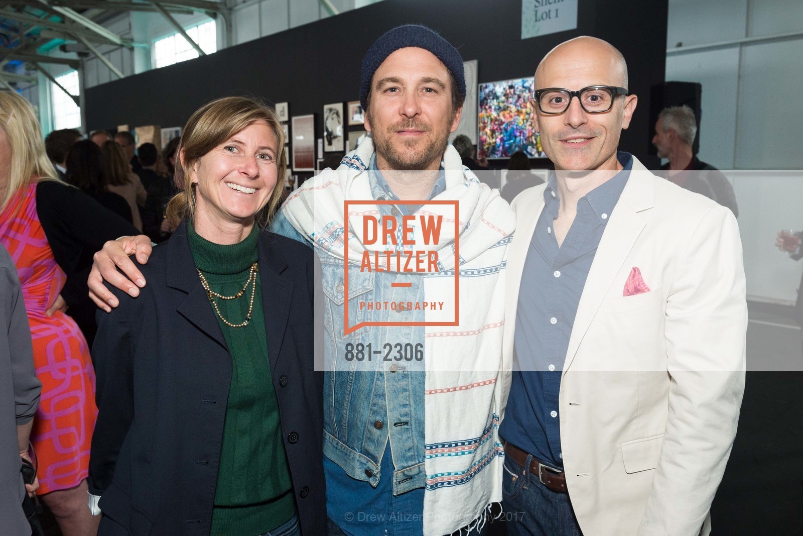 Jessica Rosenthal, Blaise Rosenthal, Joey Piziali, Headlands Benefit Art Auction 2017, Fort Mason. 2 Marina Blvd. SF, California 94123, June 7th, 2017, Photo #881-2306 Jessica Rosenthal, Blaise Rosenthal, Joey Piziali, Photo #881-2306