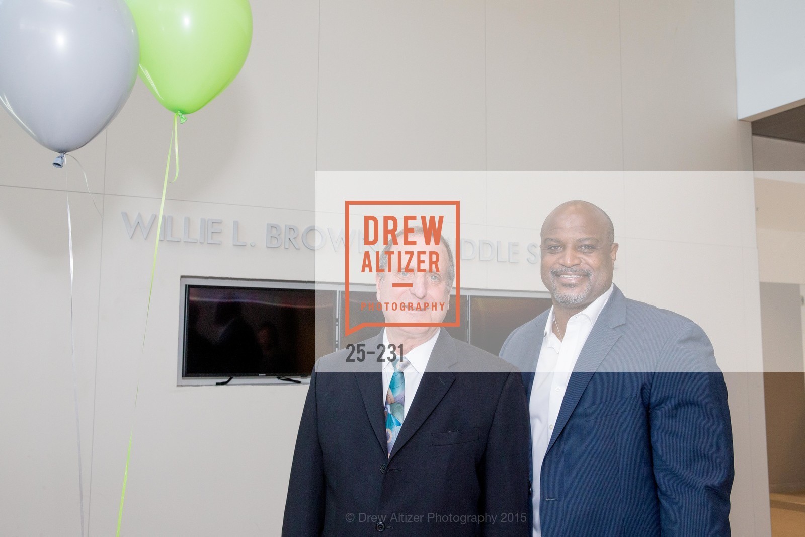 David Goldin, Wayne Jones, Gucci & Vogue Dinner, Willie L. Brown Middle School. Willie L. Brown Middle School, . 2055 Silver Avenue, August 13th, 2015, Photo #25-231 David Goldin, Wayne Jones, Photo #25-231