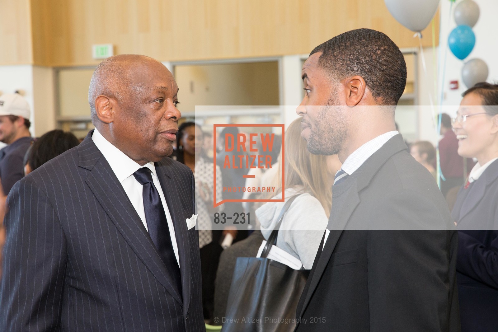 Willie Brown, Demetrius Hobson, Willie L. Brown Middle School Ribbon Cutting Ceremony, Willie L. Brown Middle School. 2055 Silver Avenue, August 13th, 2015