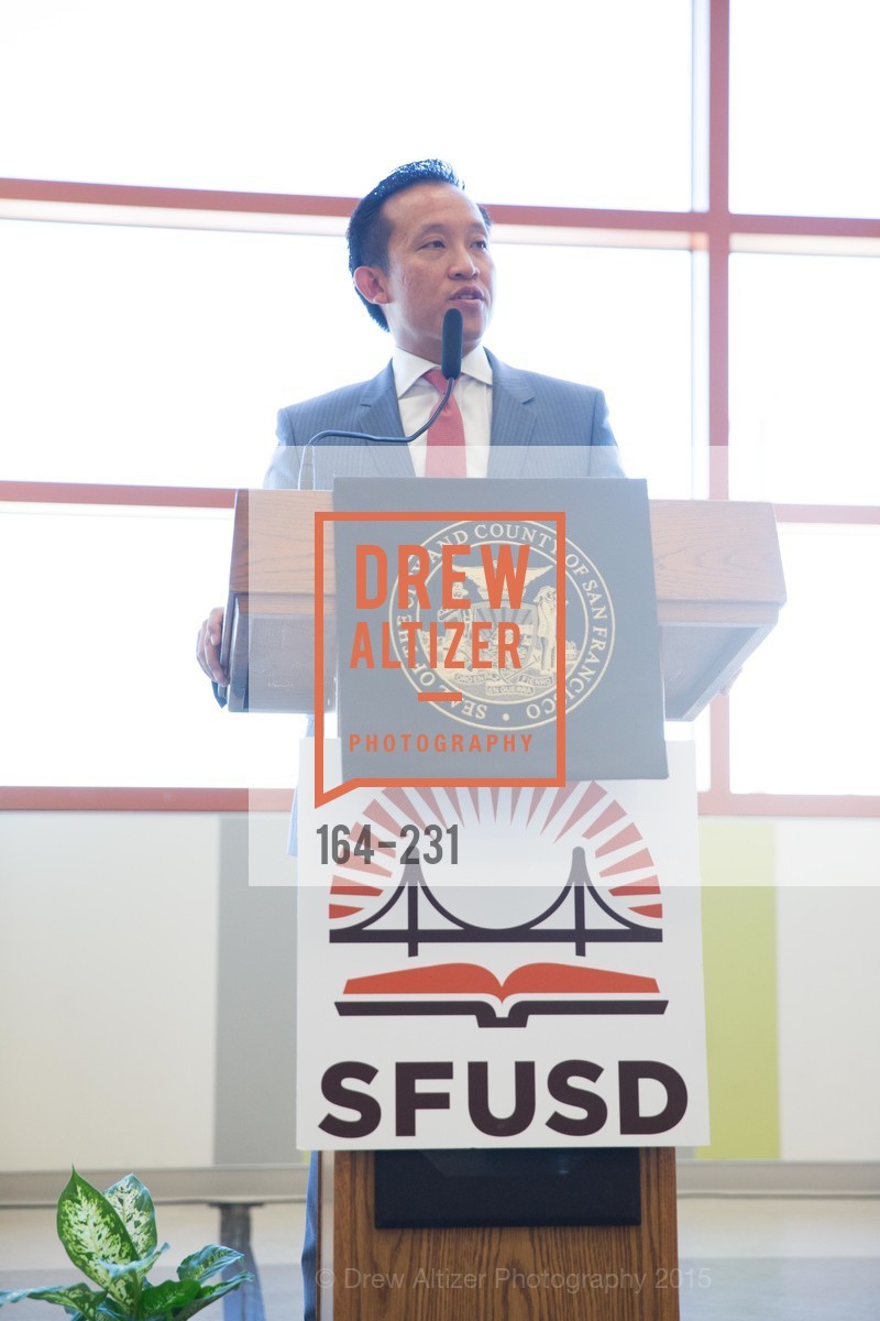 David Chu, Willie L. Brown Middle School Ribbon Cutting Ceremony, Willie L. Brown Middle School. 2055 Silver Avenue, August 13th, 2015,Drew Altizer, Drew Altizer Photography, full-service agency, private events, San Francisco photographer, photographer california