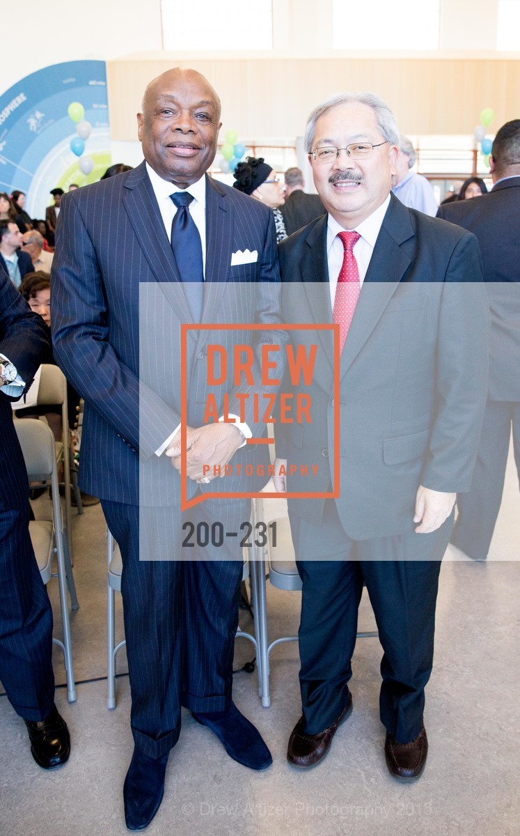 Willie Brown, Ed Lee, Gucci & Vogue Dinner, Willie L. Brown Middle School. Willie L. Brown Middle School, . 2055 Silver Avenue, December 12th, 2017, Photo #200-231 Willie Brown, Ed Lee, Photo #200-231
