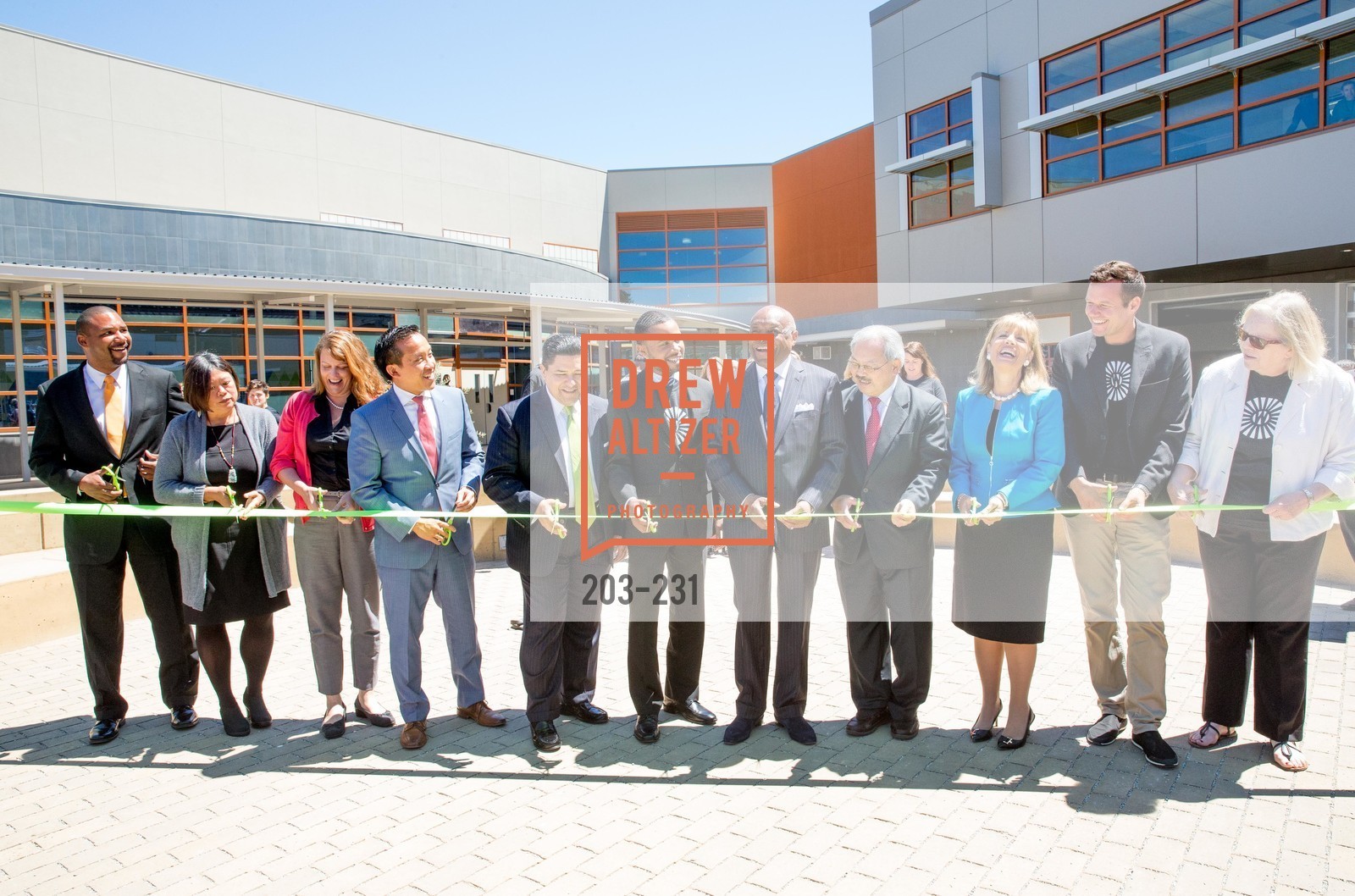 Ribbon Cutting, Gucci & Vogue Dinner, Willie L. Brown Middle School. Willie L. Brown Middle School, . 2055 Silver Avenue, August 13th, 2015, Photo #203-231 Ribbon Cutting, Photo #203-231