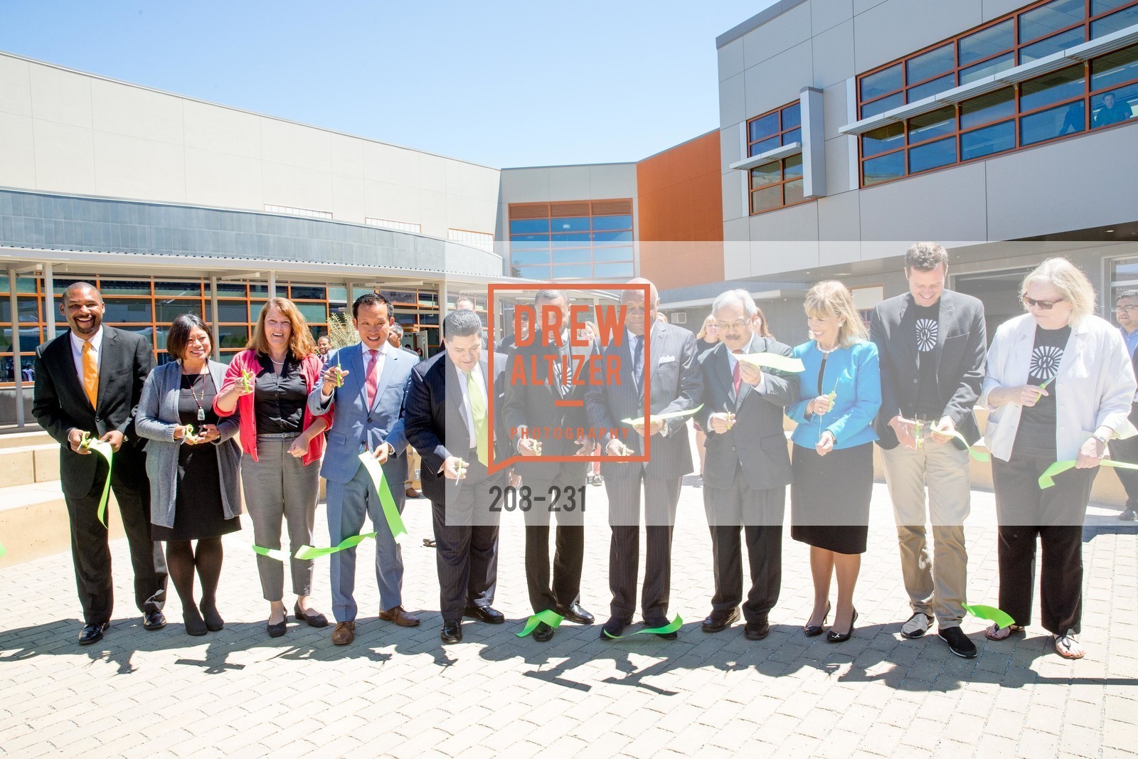 Ribbon Cutting, Gucci & Vogue Dinner, Willie L. Brown Middle School. Willie L. Brown Middle School, . 2055 Silver Avenue, August 13th, 2015, Photo #208-231 Ribbon Cutting, Photo #208-231