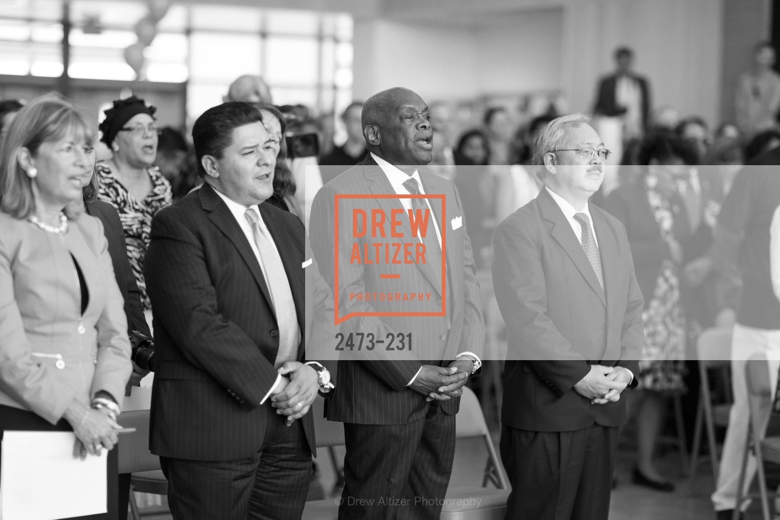 Richard Carranza, Willie Brown, Ed Lee, Willie L. Brown Middle School Ribbon Cutting Ceremony, Willie L. Brown Middle School. 2055 Silver Avenue, August 13th, 2015,Drew Altizer, Drew Altizer Photography, full-service agency, private events, San Francisco photographer, photographer california