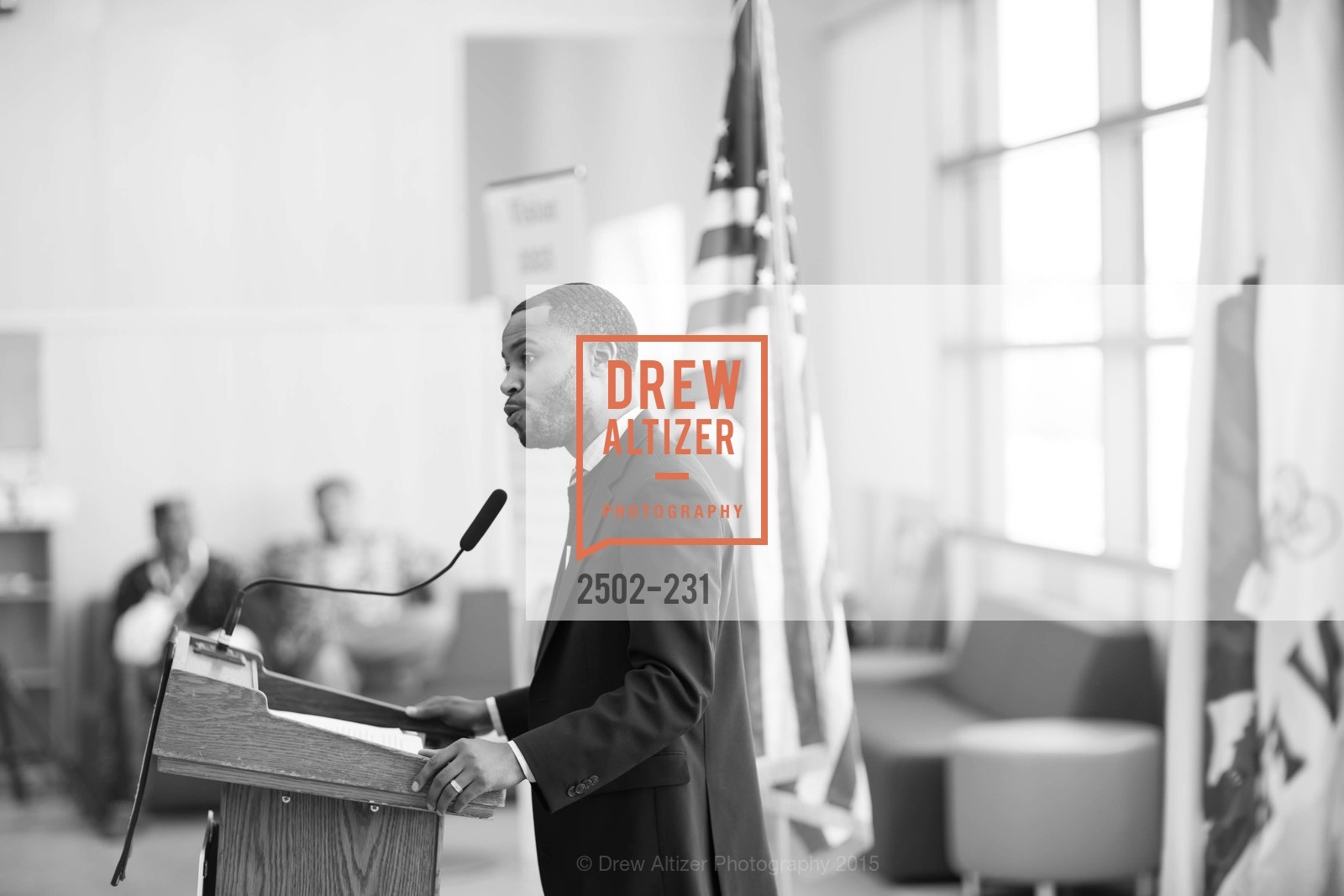 Demetrius Hobson, Willie L. Brown Middle School Ribbon Cutting Ceremony, Willie L. Brown Middle School. 2055 Silver Avenue, August 13th, 2015,Drew Altizer, Drew Altizer Photography, full-service agency, private events, San Francisco photographer, photographer california