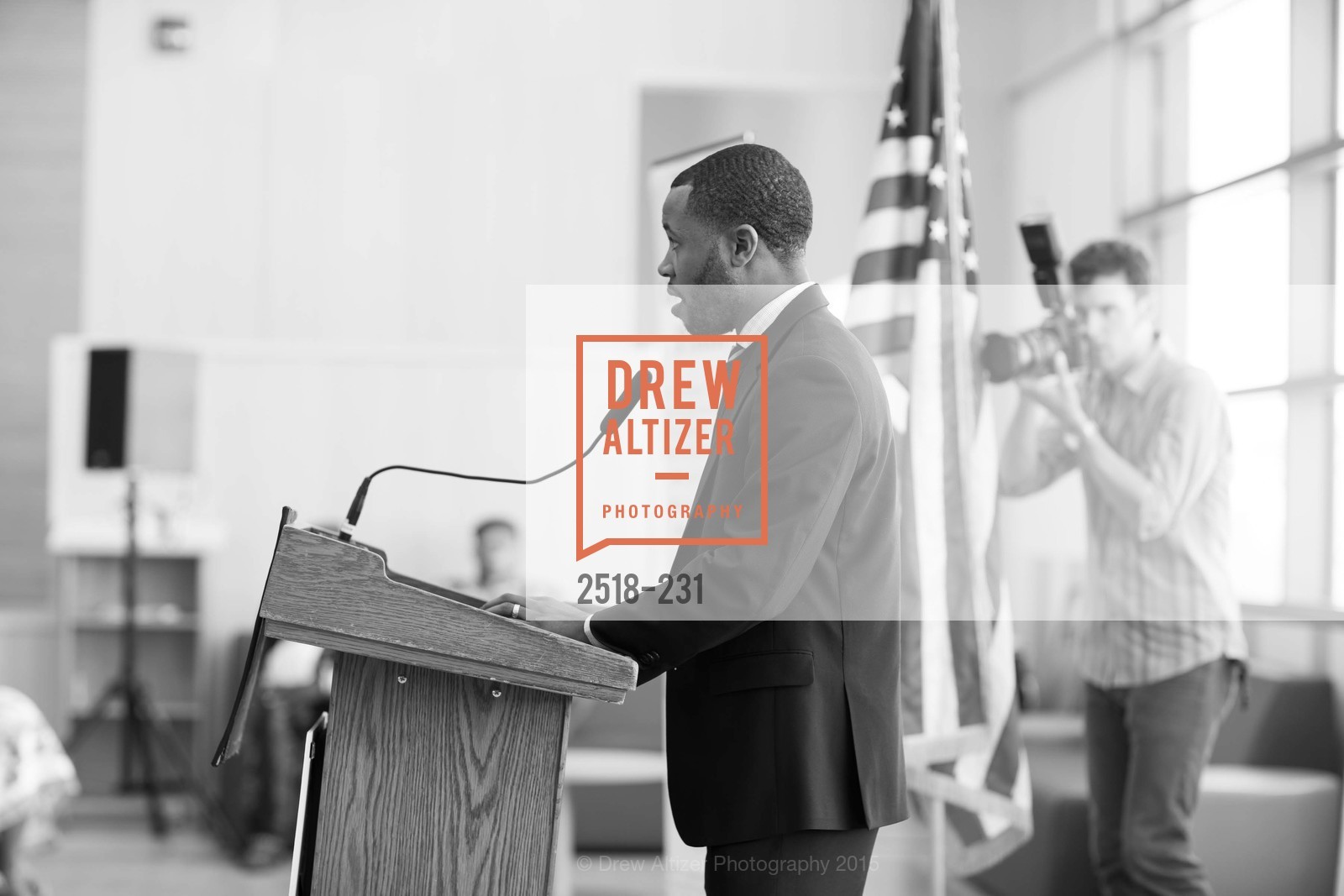 Demetrius Hobson, Willie L. Brown Middle School Ribbon Cutting Ceremony, Willie L. Brown Middle School. 2055 Silver Avenue, August 13th, 2015,Drew Altizer, Drew Altizer Photography, full-service event agency, private events, San Francisco photographer, photographer California