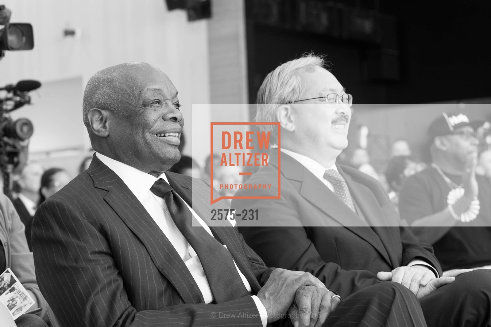 Willie Brown, Ed Lee, Willie L. Brown Middle School Ribbon Cutting Ceremony, Willie L. Brown Middle School. 2055 Silver Avenue, August 13th, 2015,Drew Altizer, Drew Altizer Photography, full-service agency, private events, San Francisco photographer, photographer california