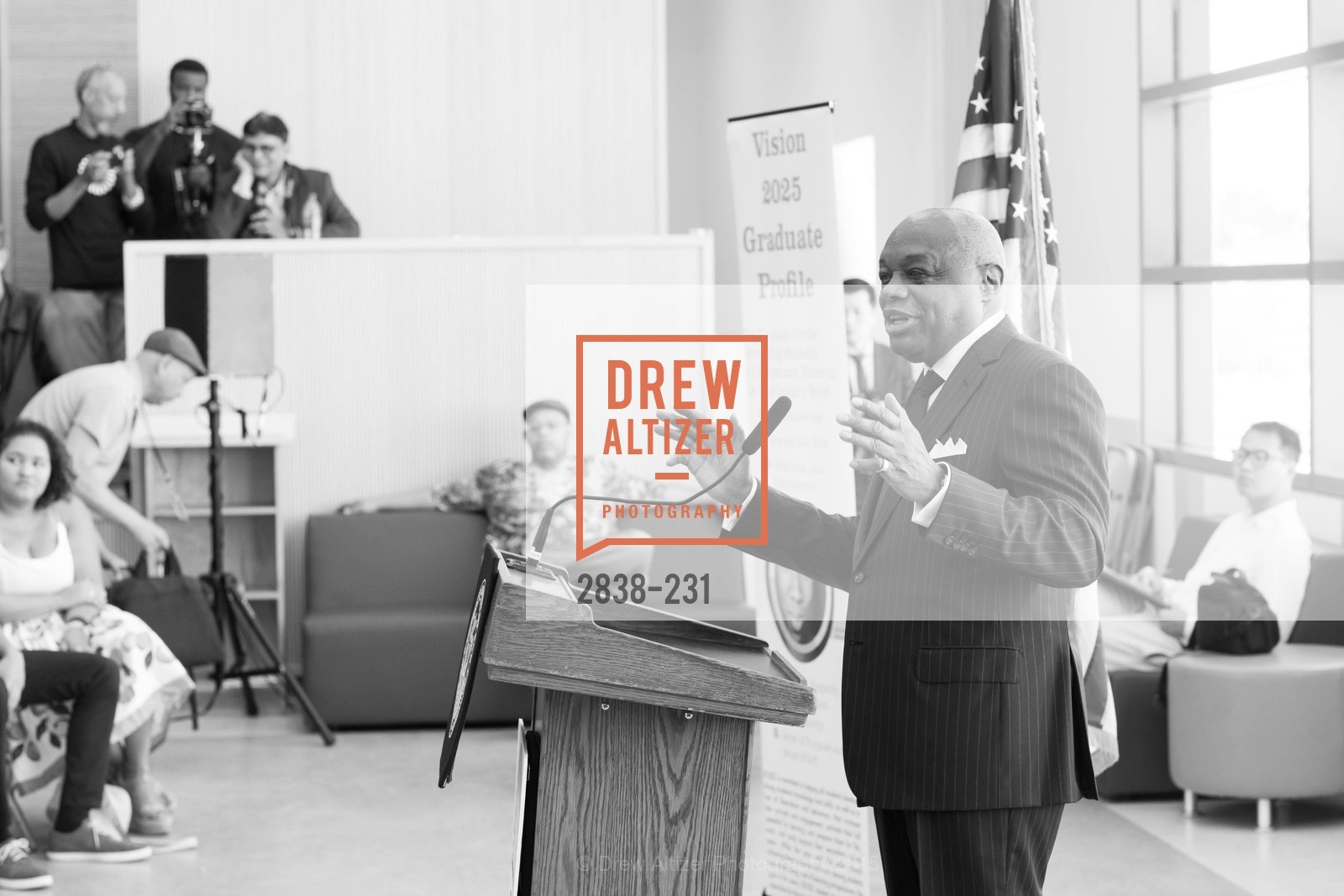 Willie Brown, Willie L. Brown Middle School Ribbon Cutting Ceremony, Willie L. Brown Middle School. 2055 Silver Avenue, August 13th, 2015,Drew Altizer, Drew Altizer Photography, full-service agency, private events, San Francisco photographer, photographer california