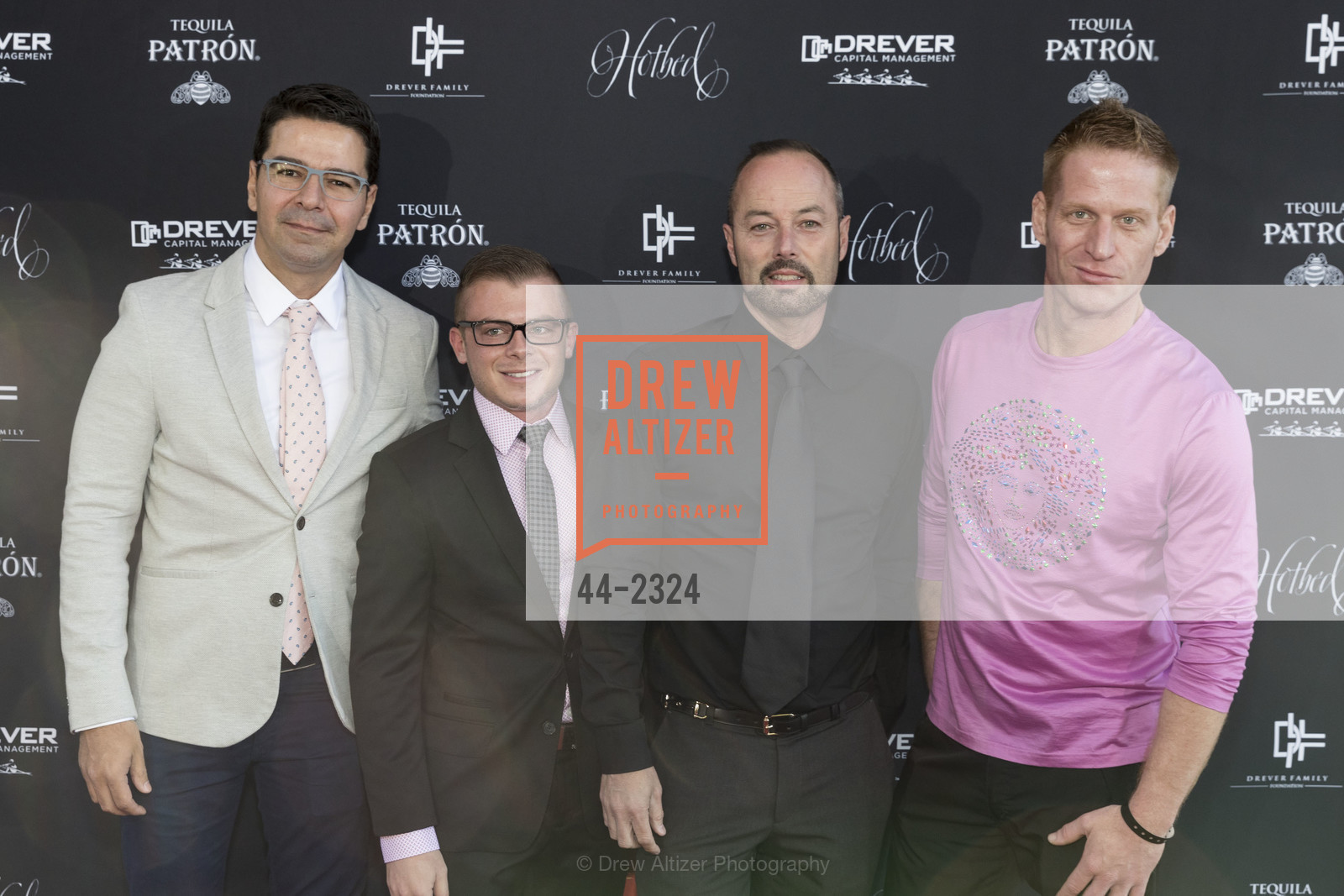 Sergio Turbay, Taylor Threatt, Cecil Russell, Bevin Shamel, 2017 Hotbed Gala, Giardini del Paradiso, Photo #44-2324 Sergio Turbay, Taylor Threatt, Cecil Russell, Bevin Shamel, Photo #44-2324
