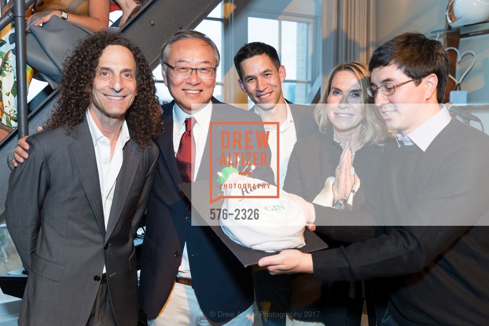 Kenny G, George Chen, Nick Chen, Britt Bachner, Zack Chen, Hana Gin & Kenny G Present an Evening of Great Sax & Smooth Gin, clock tower building. 461 2nd Street #651, June 8th, 2017, Photo #576-2326 Kenny G, George Chen, Nick Chen, Britt Bachner, Zack Chen, Photo #576-2326