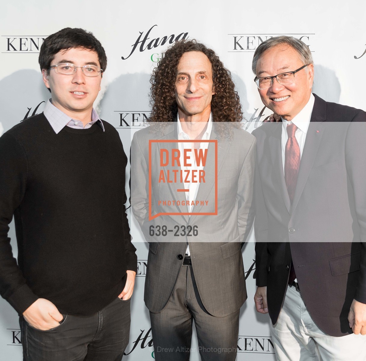 Zack Chen, Kenny G, George Chen, Hana Gin & Kenny G Present an Evening of Great Sax & Smooth Gin, clock tower building. 461 2nd Street #651, June 8th, 2017, Photo #638-2326 Zack Chen, Kenny G, George Chen, Photo #638-2326