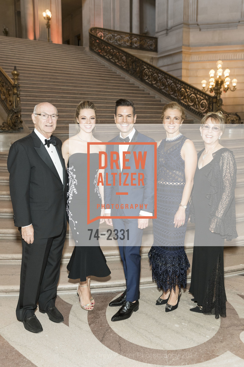 Harry Mison, Elena Hughes, Robert Mison, Maria Hughes, Jane Mison, Merola 60th Anniversary Benefit Gala & Concert, City Hall and Veterans Building, June 11th, 2017, Photo #74-2331 Harry Mison, Elena Hughes, Robert Mison, Maria Hughes, Jane Mison, Photo #74-2331